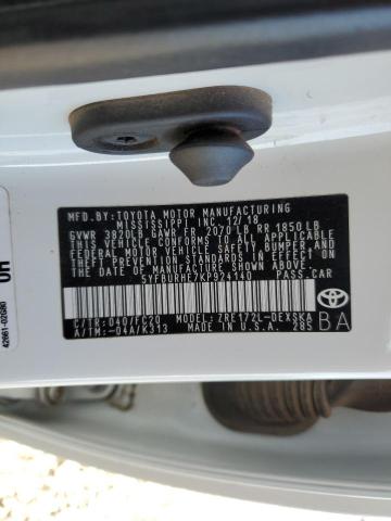 Photo 11 VIN: 5YFBURHE7KP924140 - TOYOTA COROLLA L 