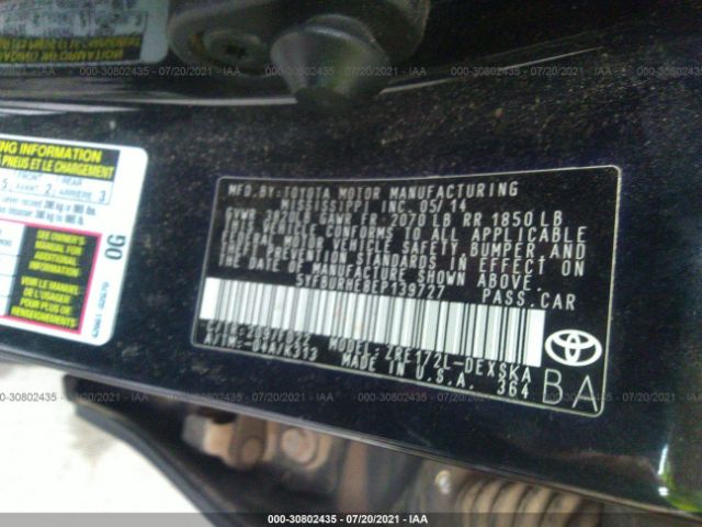 Photo 8 VIN: 5YFBURHE8EP139727 - TOYOTA COROLLA 