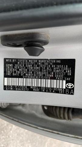 Photo 9 VIN: 5YFBURHE8EP157970 - TOYOTA COROLLA L 