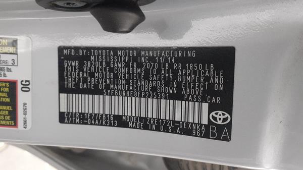 Photo 2 VIN: 5YFBURHE8FP235391 - TOYOTA COROLLA 