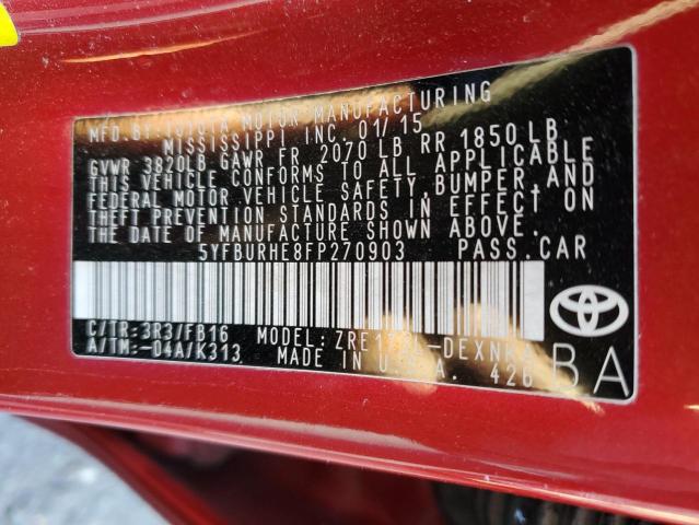 Photo 11 VIN: 5YFBURHE8FP270903 - TOYOTA COROLLA 