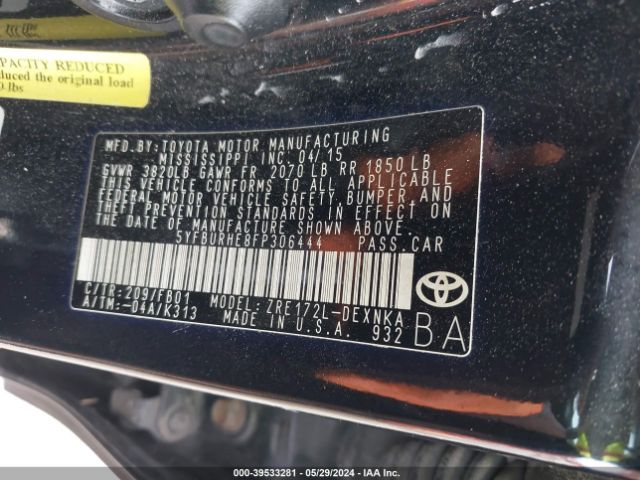 Photo 8 VIN: 5YFBURHE8FP306444 - TOYOTA COROLLA 