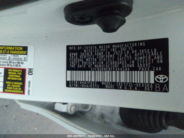 Photo 8 VIN: 5YFBURHE8FP344594 - TOYOTA COROLLA 