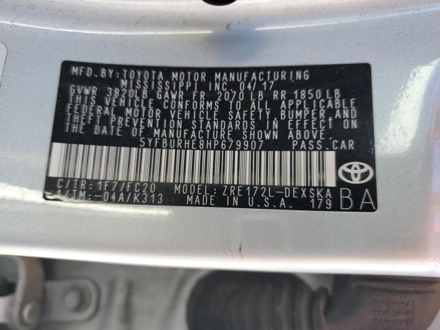 Photo 11 VIN: 5YFBURHE8HP679907 - TOYOTA COROLLA 