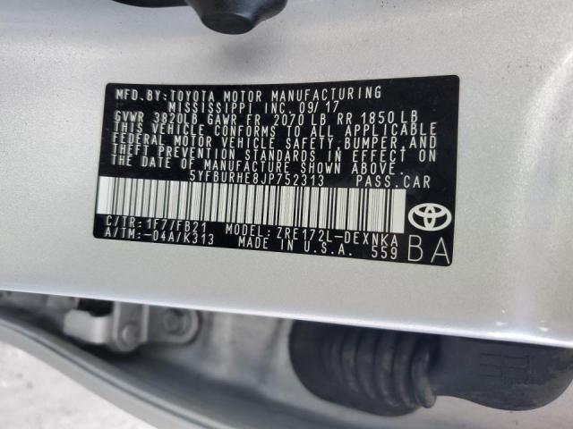 Photo 11 VIN: 5YFBURHE8JP752313 - TOYOTA COROLLA L 