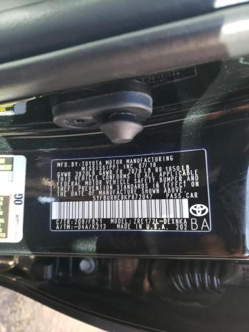 Photo 9 VIN: 5YFBURHE8KP872047 - TOYOTA COROLLA L 