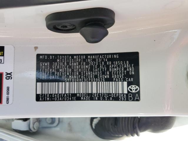 Photo 11 VIN: 5YFBURHE9EP099626 - TOYOTA COROLLA L 