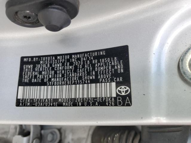 Photo 12 VIN: 5YFBURHE9EP115744 - TOYOTA COROLLA 