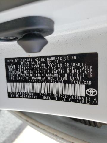 Photo 9 VIN: 5YFBURHE9HP732176 - TOYOTA COROLLA L 