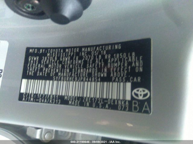 Photo 8 VIN: 5YFBURHE9JP844854 - TOYOTA COROLLA 