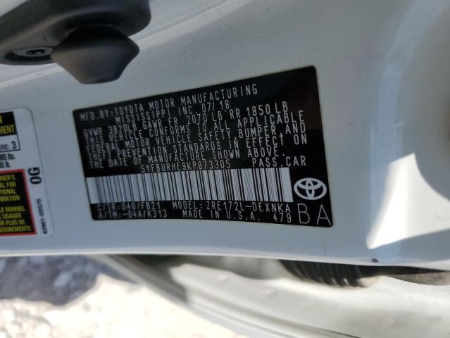 Photo 11 VIN: 5YFBURHE9KP873305 - TOYOTA COROLLA L 