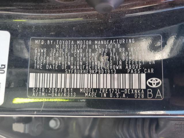 Photo 11 VIN: 5YFBURHE9KP901913 - TOYOTA COROLLA 