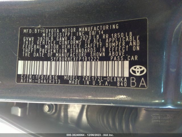 Photo 8 VIN: 5YFBURHEXFP181222 - MAZDA 3 