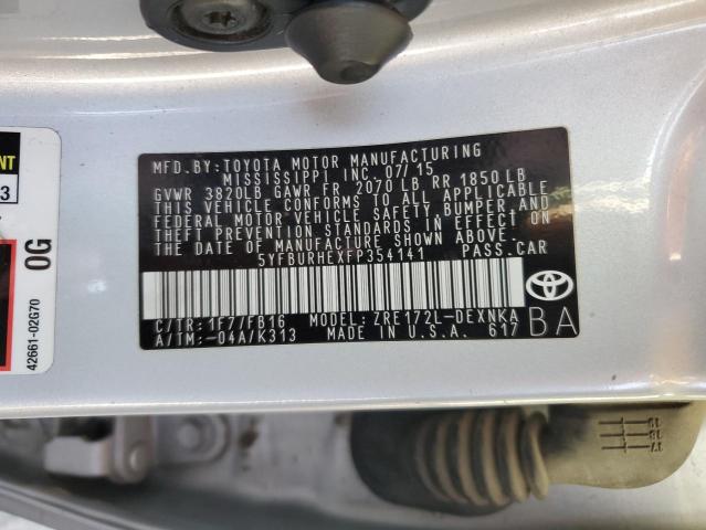 Photo 11 VIN: 5YFBURHEXFP354141 - TOYOTA COROLLA 