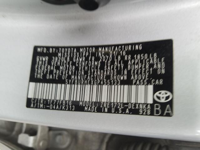 Photo 9 VIN: 5YFBURHEXGP455133 - TOYOTA COROLLA L 