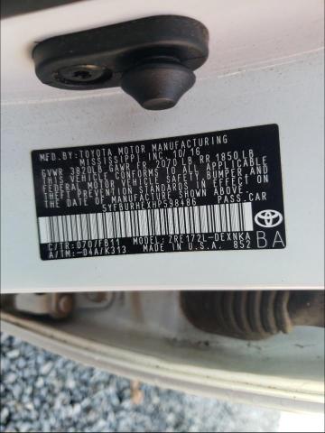 Photo 9 VIN: 5YFBURHEXHP598486 - TOYOTA COROLLA L 