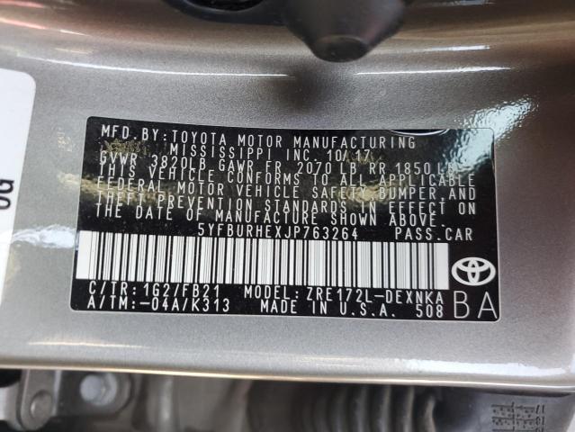 Photo 11 VIN: 5YFBURHEXJP763264 - TOYOTA COROLLA L 