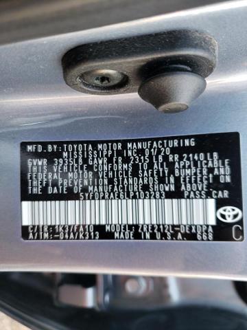 Photo 9 VIN: 5YFDPRAE6LP103283 - TOYOTA COROLLA L 