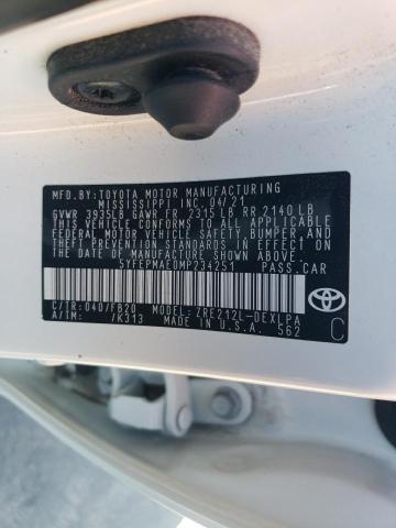 Photo 11 VIN: 5YFEPMAE0MP234251 - TOYOTA COROLLA LE 