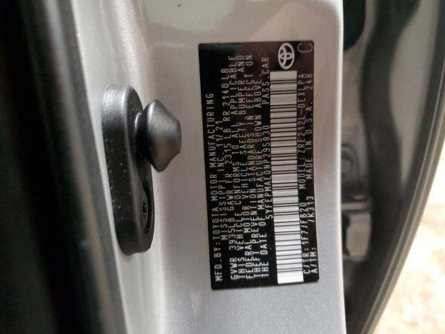 Photo 12 VIN: 5YFEPMAE0NP295830 - TOYOTA COROLLA 