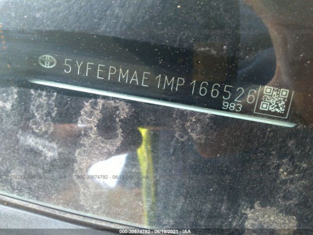 Photo 8 VIN: 5YFEPMAE1MP166526 - TOYOTA COROLLA 