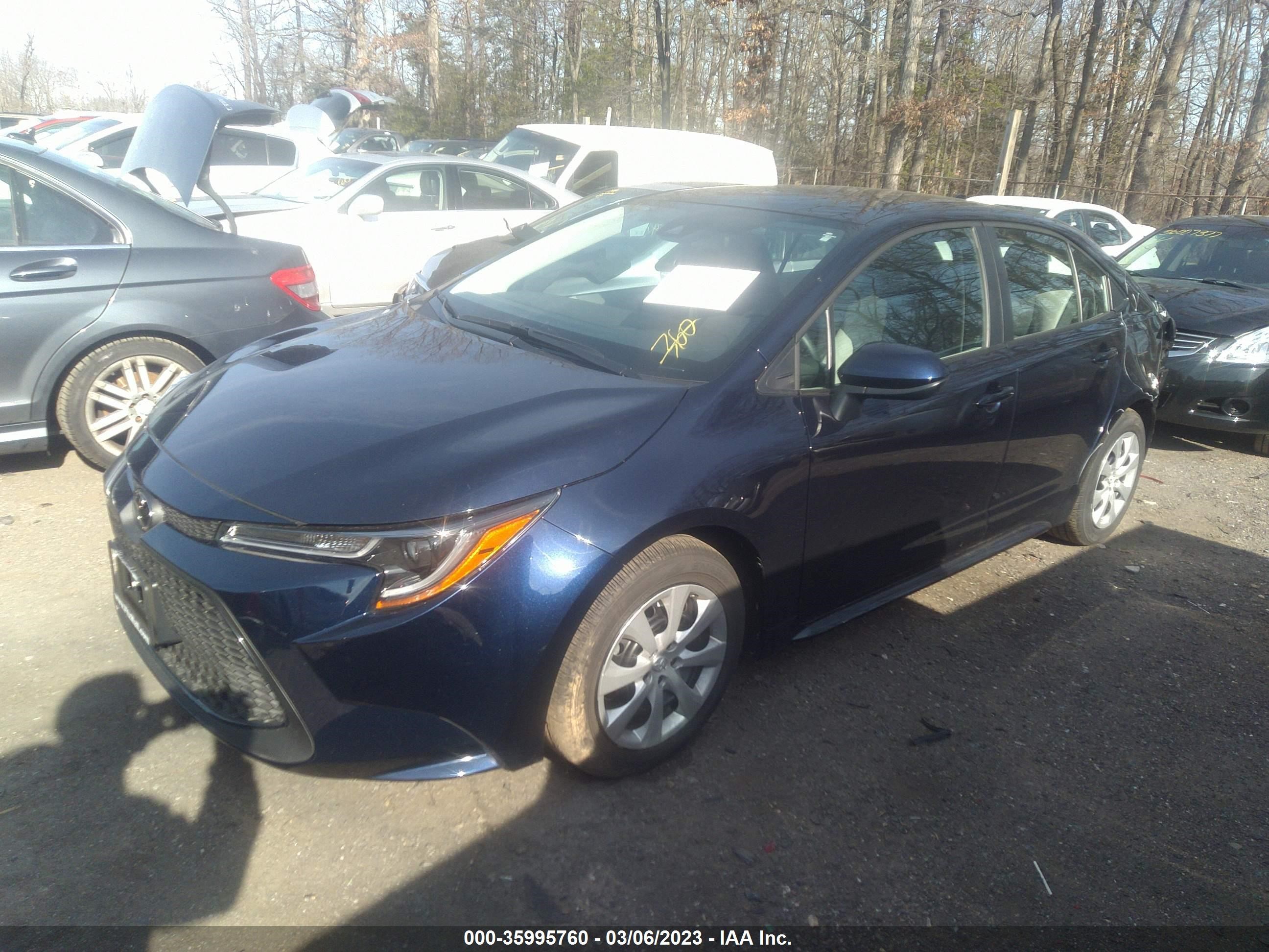 Photo 1 VIN: 5YFEPMAE1NP345120 - TOYOTA COROLLA 