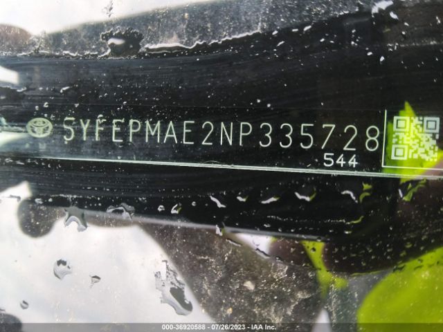 Photo 8 VIN: 5YFEPMAE2NP335728 - TOYOTA COROLLA 