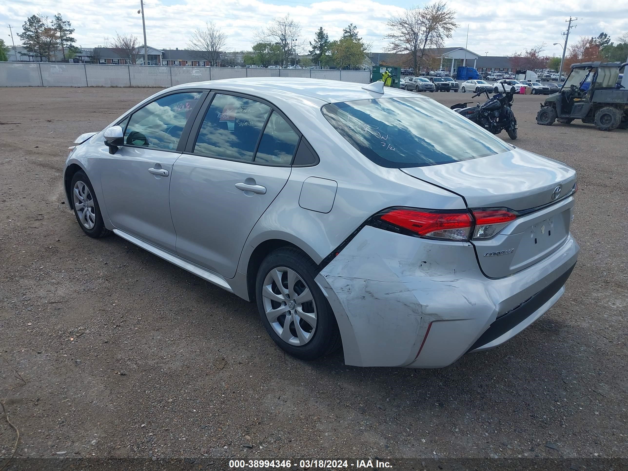 Photo 2 VIN: 5YFEPMAE5NP275296 - TOYOTA COROLLA 