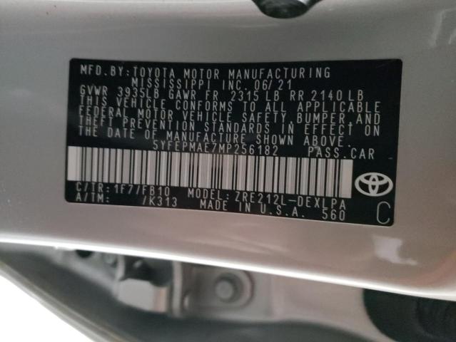 Photo 11 VIN: 5YFEPMAE7MP256182 - TOYOTA COROLLA 