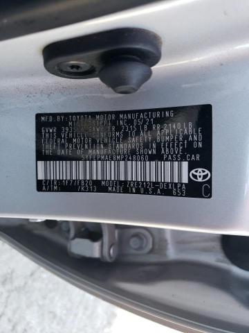 Photo 12 VIN: 5YFEPMAE8MP248060 - TOYOTA COROLLA 