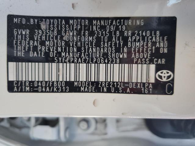 Photo 11 VIN: 5YFEPRAE7LP064238 - TOYOTA COROLLA 