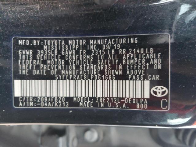 Photo 11 VIN: 5YFEPRAE8LP061686 - TOYOTA COROLLA LE 