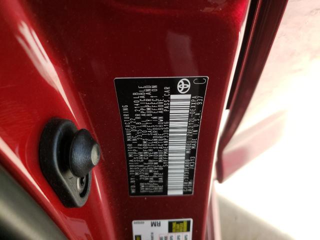 Photo 9 VIN: 5YFFPMAE4NP330616 - TOYOTA COROLLA XL 