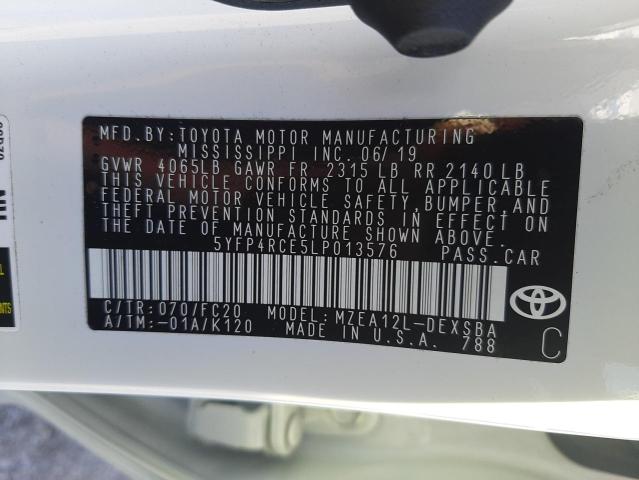 Photo 9 VIN: 5YFP4RCE5LP013576 - TOYOTA COROLLA SE 