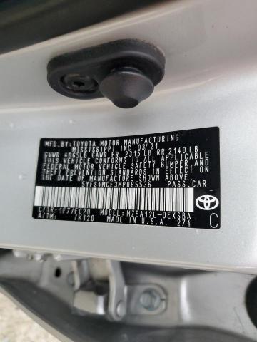 Photo 11 VIN: 5YFS4MCE3MP085536 - TOYOTA COROLLA SE 