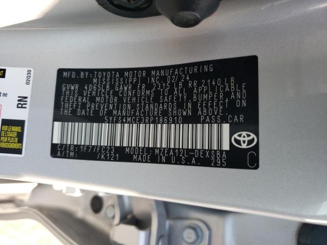 Photo 11 VIN: 5YFS4MCE3RP186910 - TOYOTA COROLLA SE 