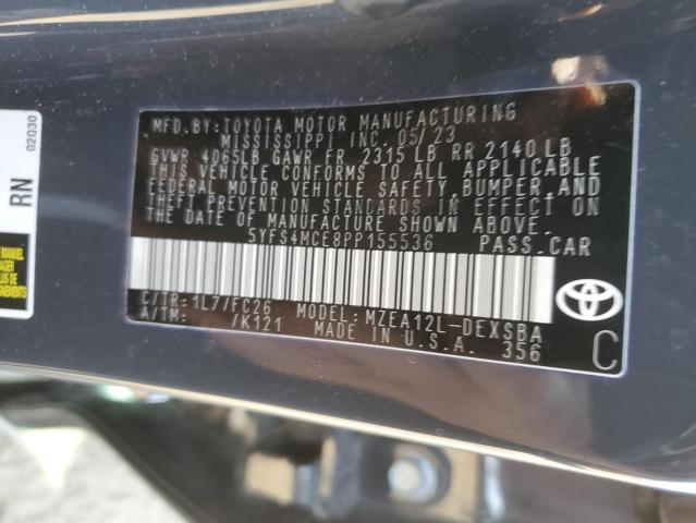 Photo 11 VIN: 5YFS4MCE8PP155536 - TOYOTA COROLLA SE 