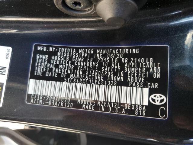 Photo 12 VIN: 5YFS4RCE1LP054328 - TOYOTA COROLLA SE 