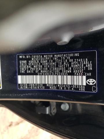 Photo 9 VIN: 5YFS4RCE2LP033035 - TOYOTA COROLLA SE 