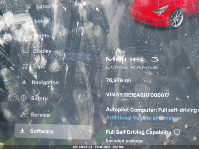 Photo 6 VIN: 5YJ3E1EA0HF000017 - TESLA MODEL 3 