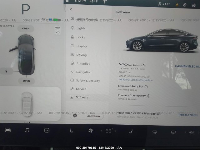 Photo 6 VIN: 5YJ3E1EA0JF009399 - TESLA MODEL 3 