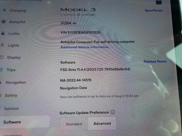 Photo 8 VIN: 5YJ3E1EA0JF011525 - TESLA MODEL 3 