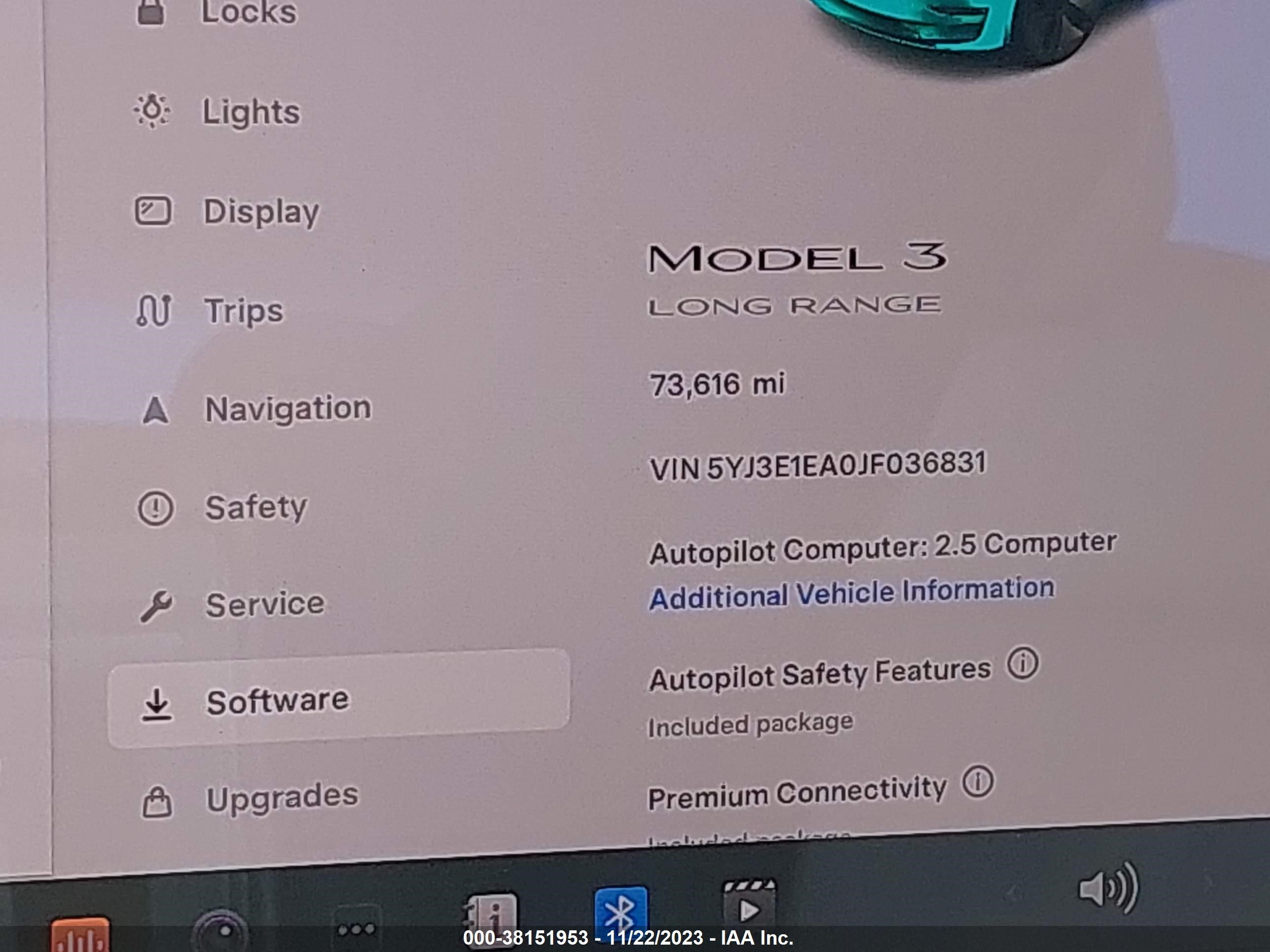 Photo 14 VIN: 5YJ3E1EA0JF036831 - TESLA MODEL 3 