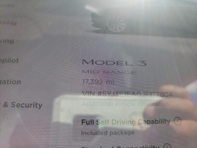 Photo 7 VIN: 5YJ3E1EA0JF177804 - TESLA MODEL 3 