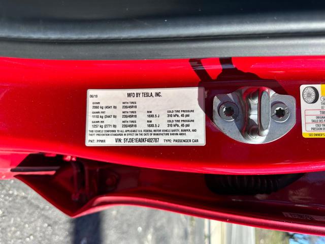 Photo 9 VIN: 5YJ3E1EA0KF402787 - TESLA MODEL 3 