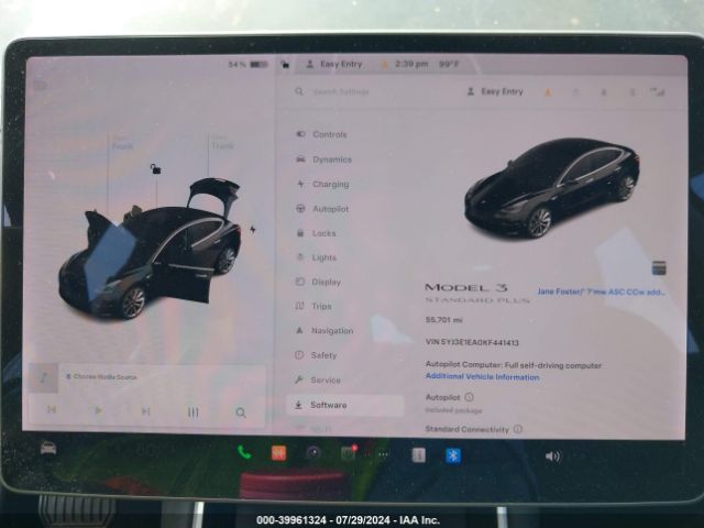 Photo 6 VIN: 5YJ3E1EA0KF441413 - TESLA MODEL 3 