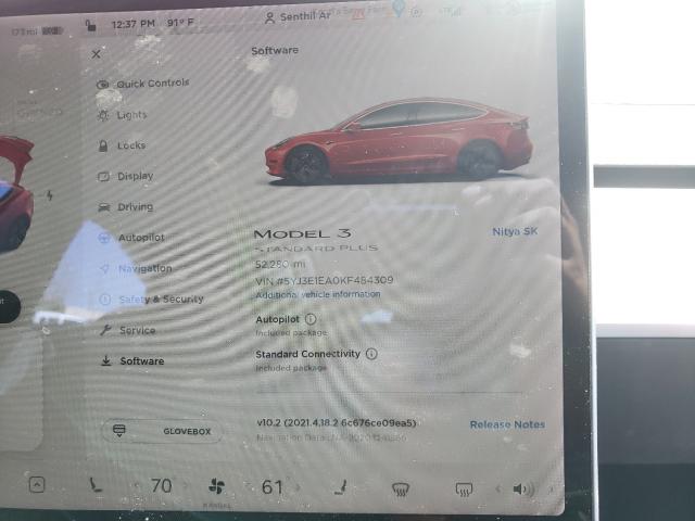 Photo 7 VIN: 5YJ3E1EA0KF484309 - TESLA MODEL 3 