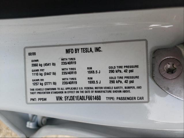 Photo 9 VIN: 5YJ3E1EA0LF661460 - TESLA MODEL 3 