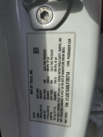 Photo 11 VIN: 5YJ3E1EA0LF785714 - TESLA MODEL 3 