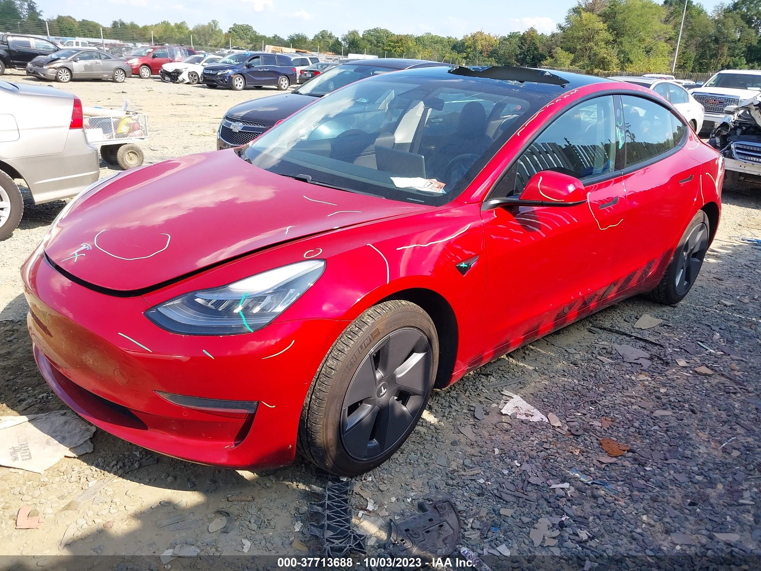 Photo 1 VIN: 5YJ3E1EA0MF854113 - TESLA MODEL 3 